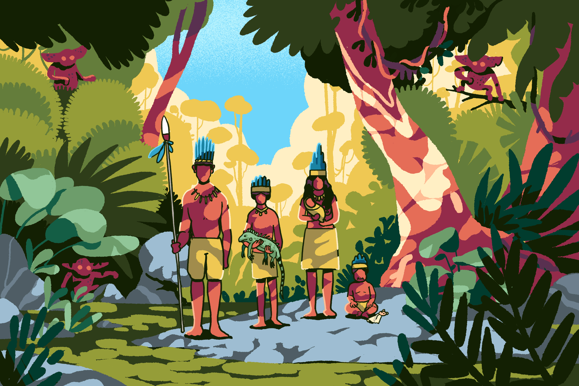 Une famille sous la loi de la jungle