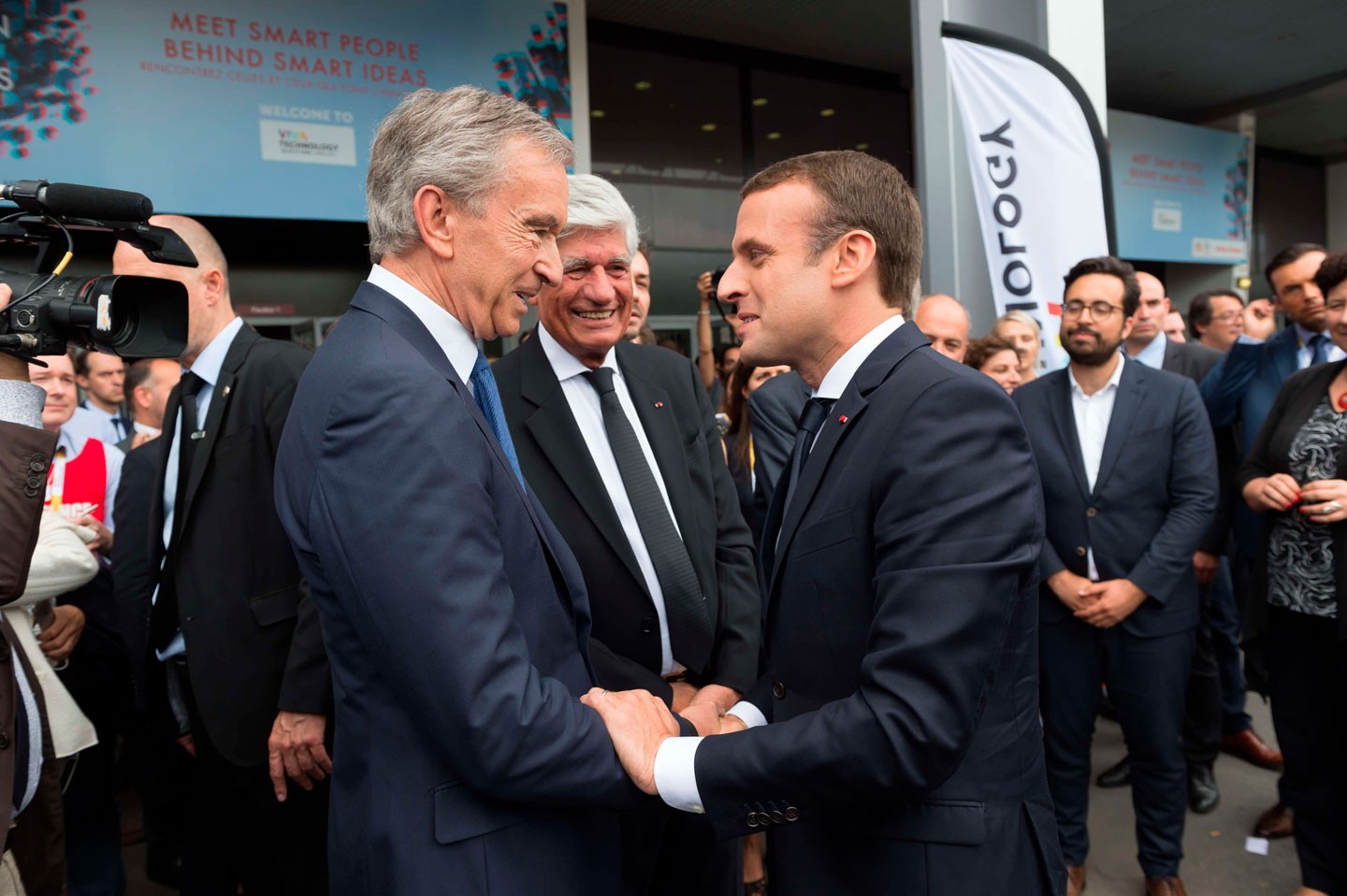 Bernard Arnault et Emmanuel Macron