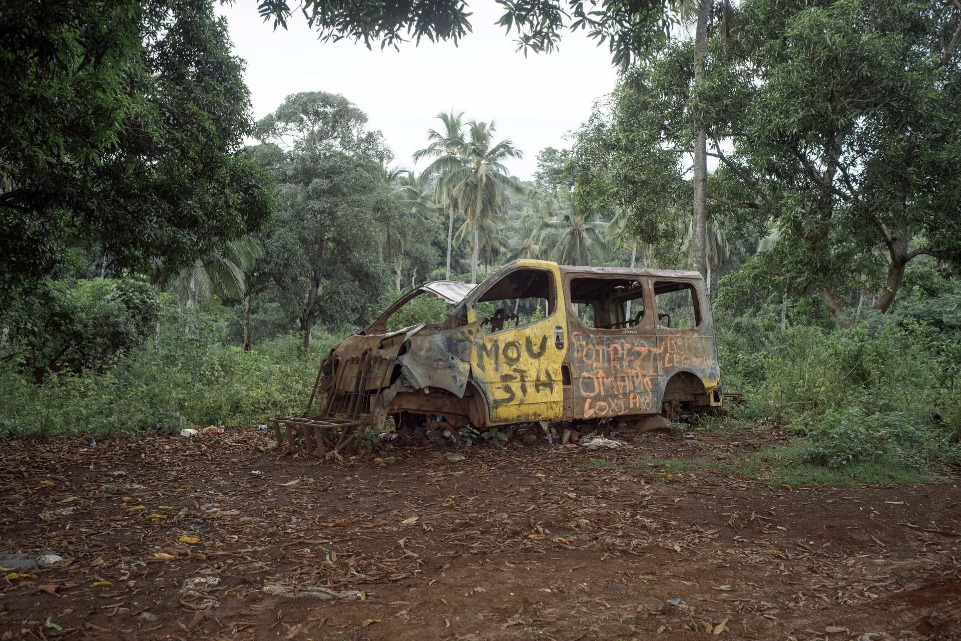 Le bidonville de Kawéni à Mayotte