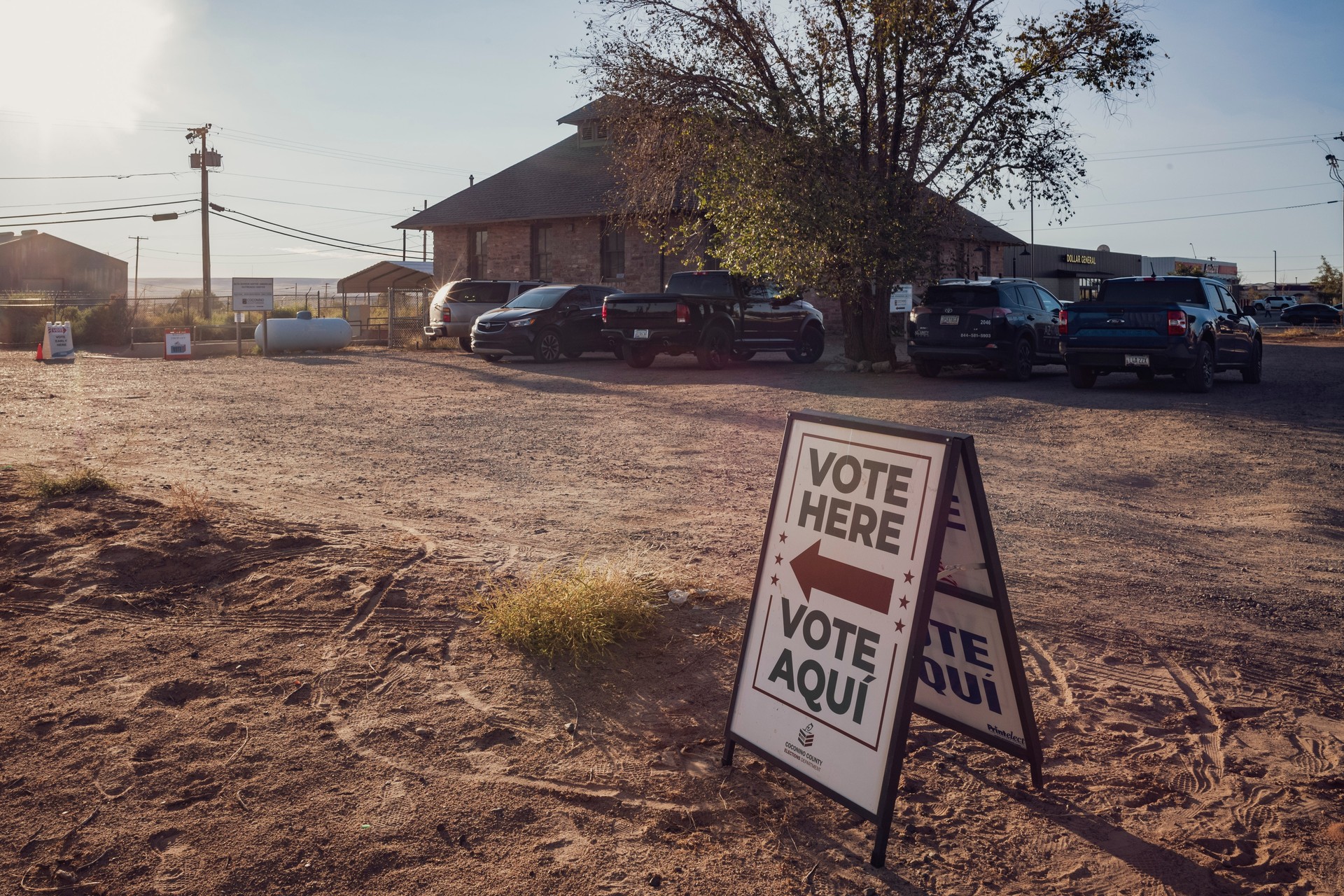 Le vote des Navajos dans l'Arizona