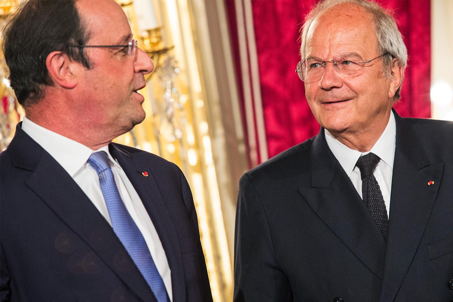François Hollande et Marc Ladreit de Lacharrière (…)