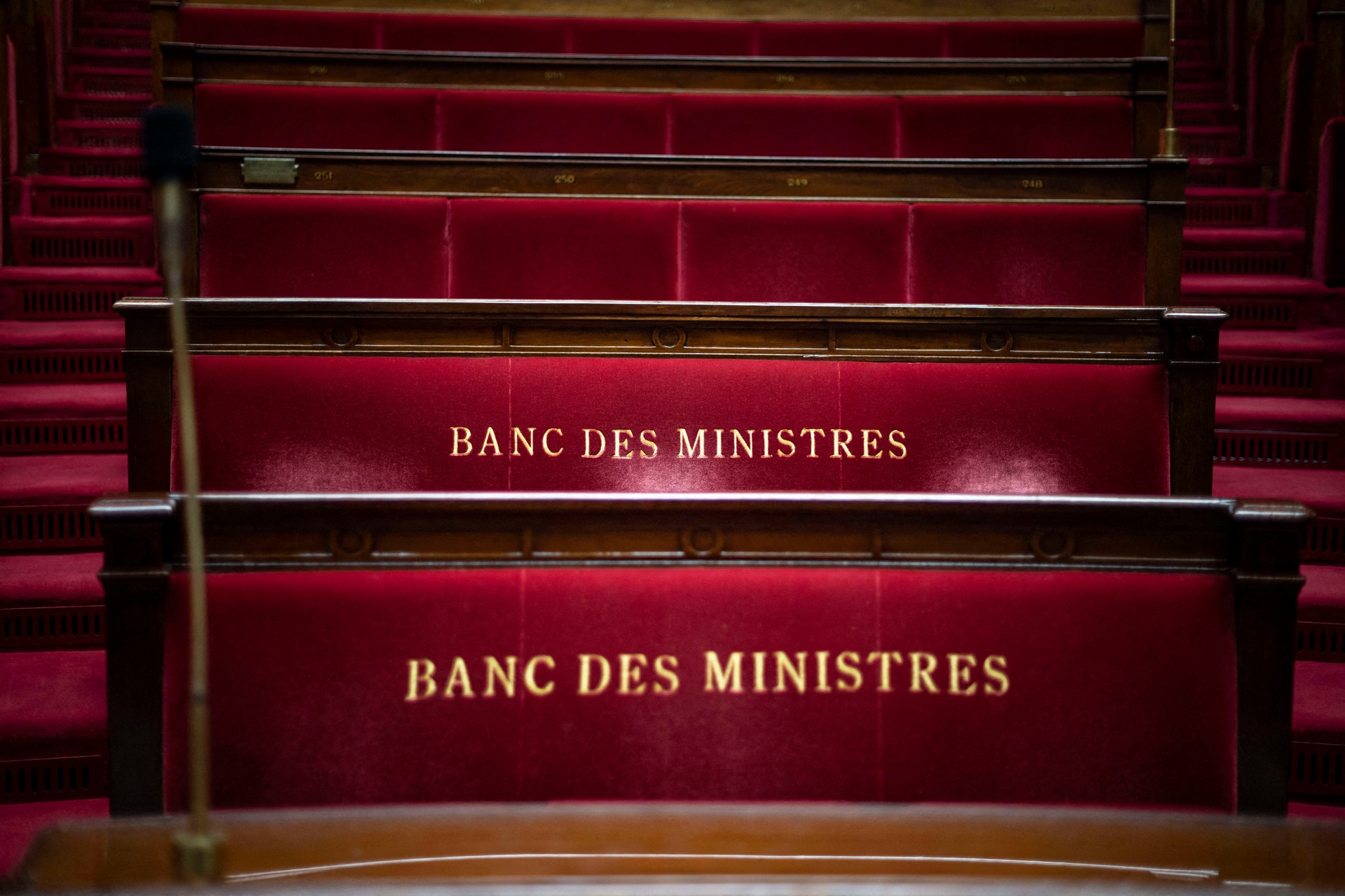 Banc des ministres à l’Assemblée nationale