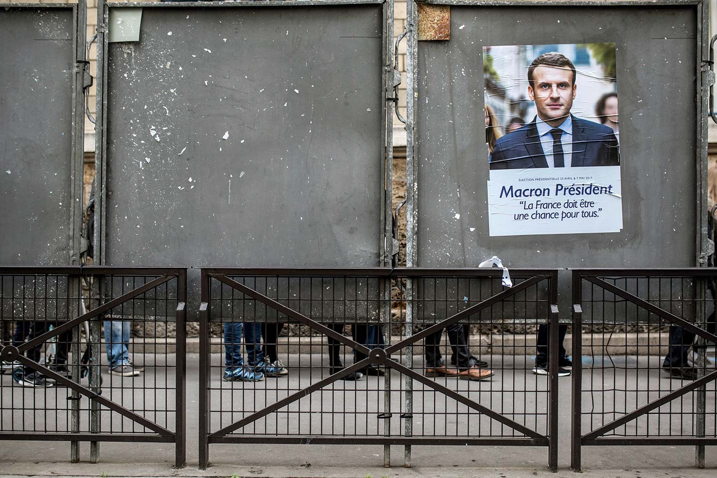 Affiche d’Emmanuel Macron