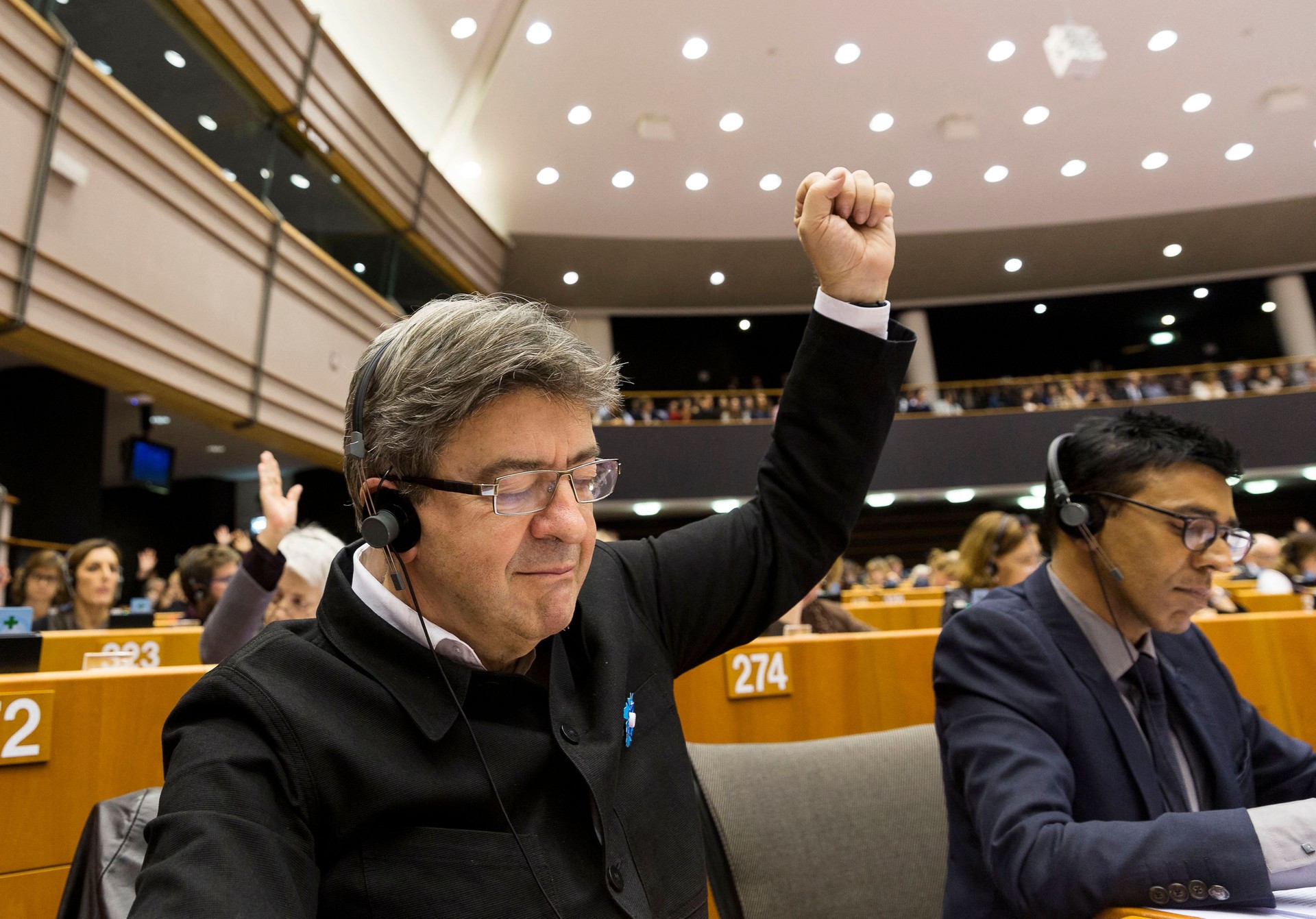 Jean-Luc Mélenchon au Parlement européen