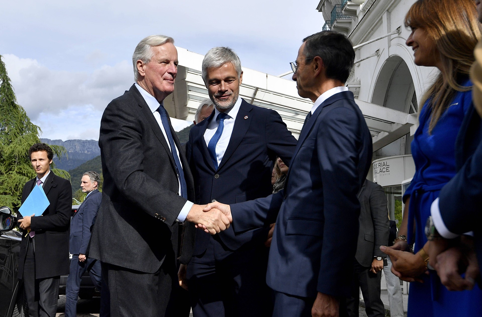 Michel Barnier, Laurent Wauquiez et Bruno Retailleau