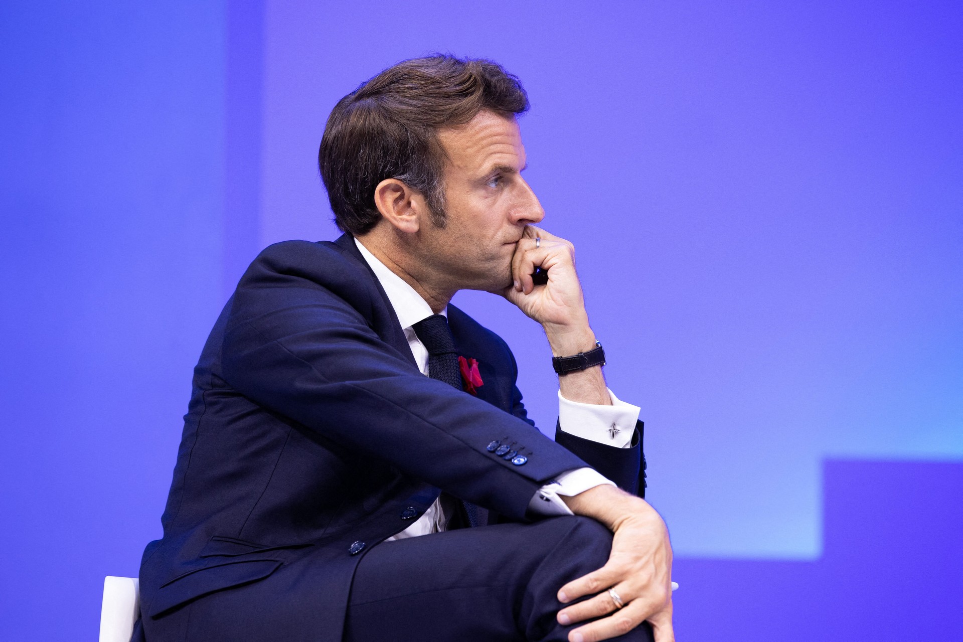 Emmanuel Macron déprime