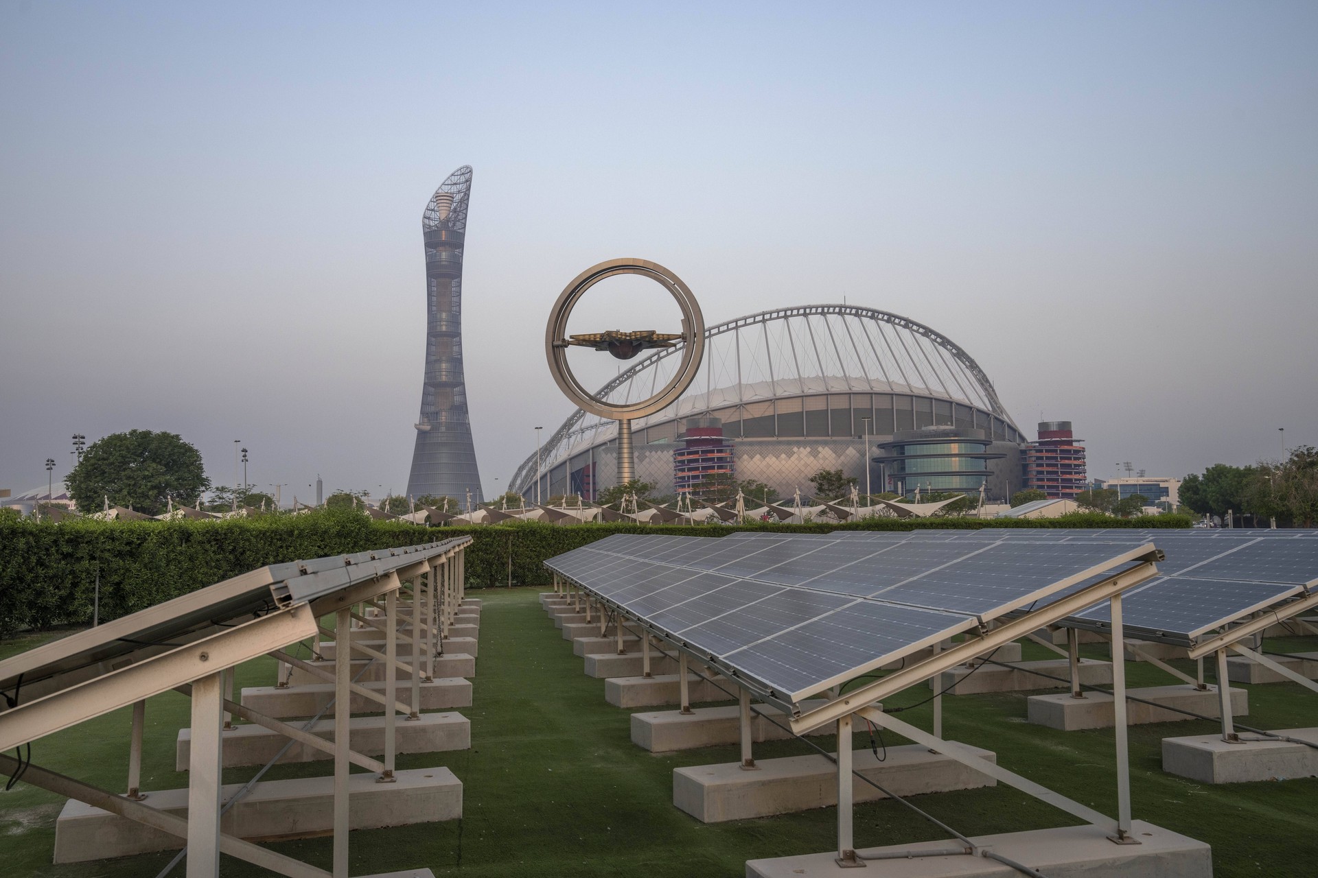 Panneaux solaires à Doha