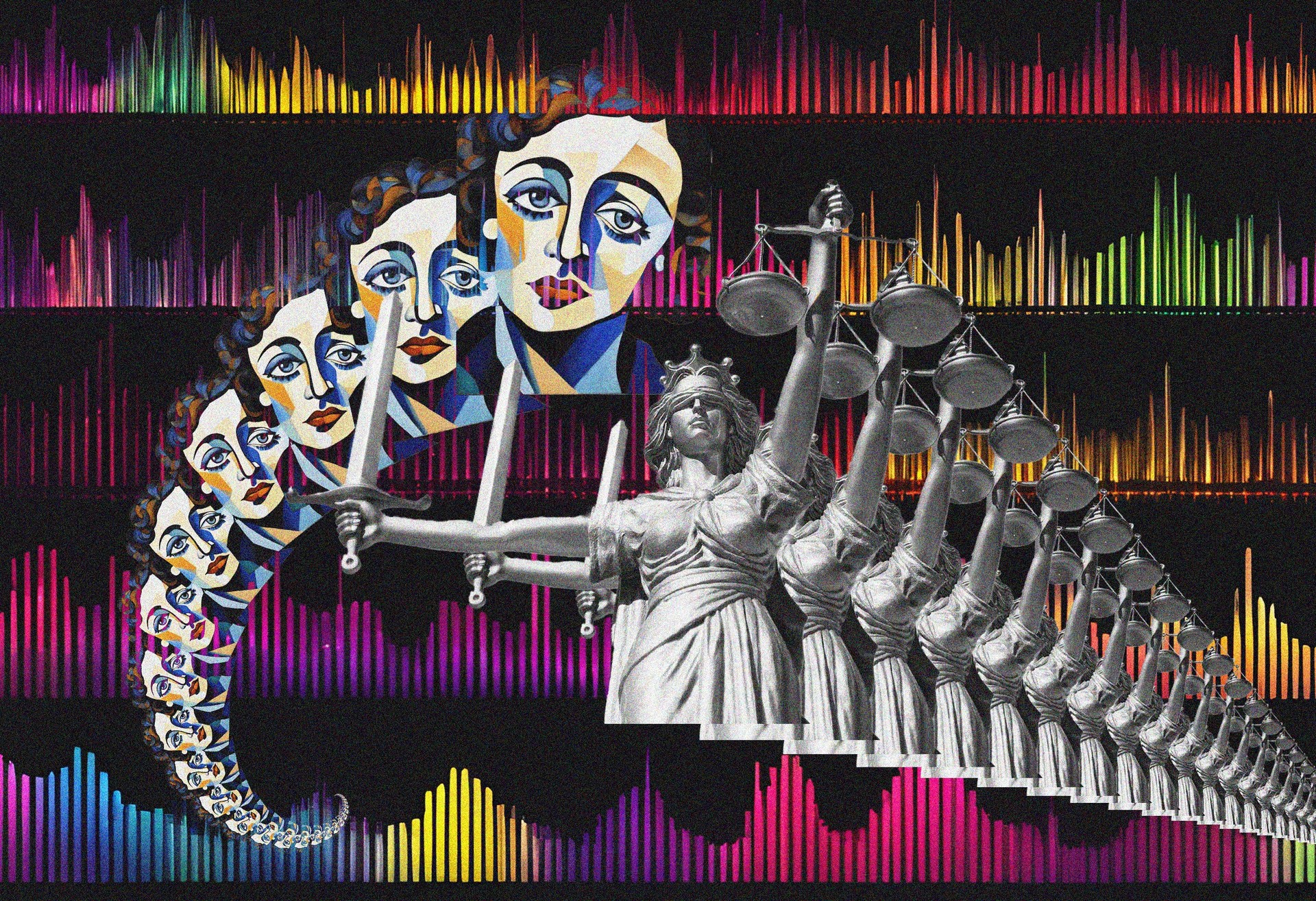 La justice et le faux Édith Piaf par Picasso
