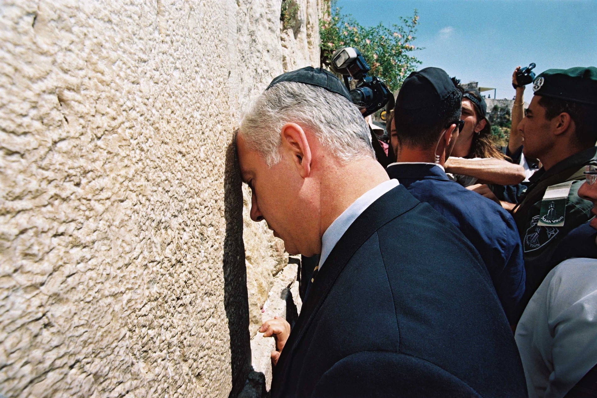 Benyamin Netanyahou visite le mur des Lamentations