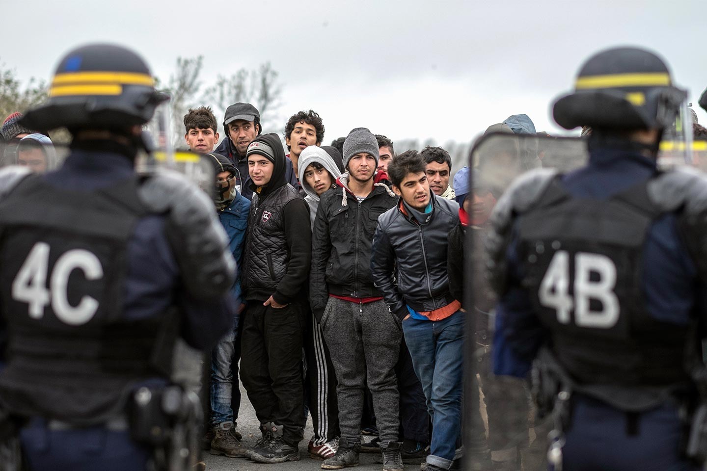 Police et migrants